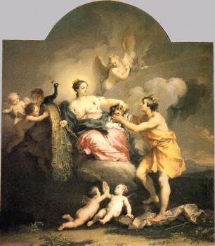 Jacopo Amigoni : Juno Receiving the Head of Argos